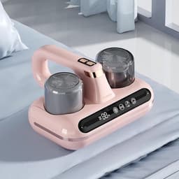 Draadloze matrasstofzuiger van 100 W | Handstofzuiger voor bedden | Uitgerust met 1 filter, 1800 mAh accu, 10 kPa zuigkracht, LED-display met hygrometer - 2 standen, reinigt effectief bedden, kussens, banken en tapijten. — thumbnail 1