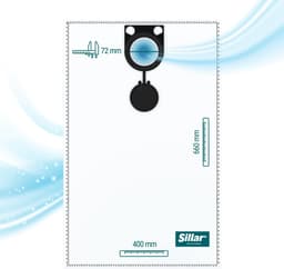 Sillar 5x stofzakken voor industriele stofzuigers - compatibel met Starmix ISC ASR ARDL 2025, Bosch GAS 25 50– synthetisch – 3-laags — thumbnail 5