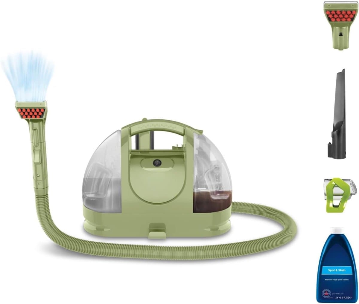 QORA® Tapijtreiniger machine - Tapijtreiniger - Tapijtreiniger apparaat - Groen - 46cm x 24cm x 35cm — afbeelding 1