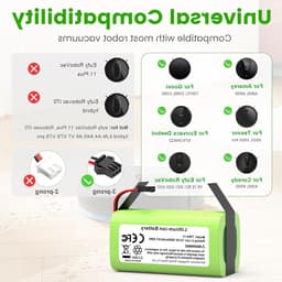 Vervangende batterijen voor Ecovacs Deebot N79, N79S, DN622, DN621 en Eufy RoboVac 11, 11S, 11S Max, 15T - Hoge capaciteit en lange levensduur — thumbnail 3