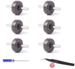 6 stuks - Geschikt voor Dyson V6 V7 V8 V10 V11 V15 - wiel - Stofzuigeraccessoires - assen + zwenkwielen - met schroevendraaier — thumbnail 1