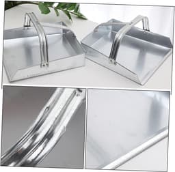 Mini Stoffer - Stoffer en Blik Kleine Stoffer - Bureau Schoonmaken - Roestvrij Staal - 27 cm - Zilver — thumbnail 4