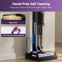 Draadloze Nat & Droog Stofzuiger – 3-In-1 Schoonmaakmachine – Stofzuiger Mop Reiniger – Zelfreinigend Systeem – 45 Min Batterijduur – Rand- En Hoekreiniging — thumbnail 4