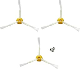 Vervangende zijborstelset (3-delige set) Geschikt voor Roomba 500-, 600- en 700-serie - Trefoil-borstelset - Vervangingsonderdelen — thumbnail 1