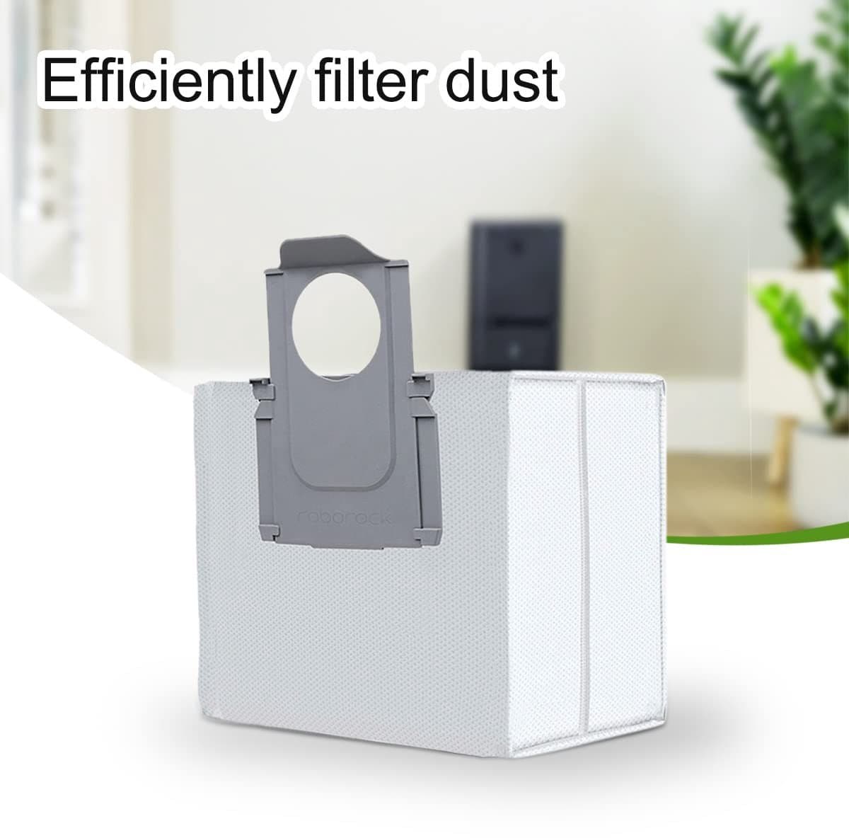 Dailygoods- Stofzak Hoge Capaciteit - 10x Poederzak - Waterdicht - Eenvoudig te Installeren - Voor Roborock S7 MaxV Ultra/Q5+/Q7+/Q7 Max+/T8 - Superieure Filterprestaties - Vacuümzak — afbeelding 1