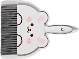 Bezem met Stoffer - Reinigingsset Klein - Bureau Schoonmaken - Compact Clipontwerp - 24 x 17 cm - Grijs — thumbnail 1