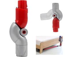 Hoek opzetstuk geschikt voor Dyson V10 Slim V12 Detect Slim Digital Slim - Hoekstuk Adapter 90 graden tool hulpmiddel - Flexibele Knikadapter - Onderste Bocht Adapter Compatibel - Voor Meubelreiniging - Grijs