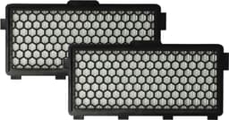 vhbw 2 stofzuigerfilters, compatibel met Miele S8340 EcoLine, S 8000 - S 8999, S8310, S8320, S8330, S8360 stofzuigers – HEPA-uitlaatfilters, zwart en wit — thumbnail 2