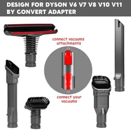 Dailygoods- Stofzuigeraccessoires 7 Stuks - Stofzuigerborstel - Stofzuigermondstuk Universeel - Stofzuigerslang - Stofzuiger plumeau - Compatibel met Miele - Stofzuigeronderdelen — thumbnail 3