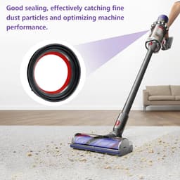 Dailygoods- Stofcontainer Afdichtring - Compatibel met Dyson V10/SV12 - Vervangende Onderdelen - Schroevendraaier - Duurzaam - Eenvoudige Installatie - Stofzuigeronderdeel — thumbnail 4