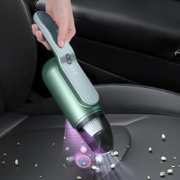 Kleine Kruimeldief - Draagbare Stofzuiger - Auto Interieur Reinigen - Draadloos Oplaadbaar - Compact Formaat - Zwart — thumbnail 1