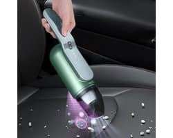 Kleine Kruimeldief - Draagbare Stofzuiger - Auto Interieur Reinigen - Draadloos Oplaadbaar - Compact Formaat - Zwart