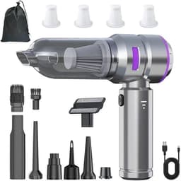 Draagbare Stofzuiger - Handstofzuiger Draadloos - Auto en Huis - Krachtige Borstelloze Motor - 500 Gram - Zwart — thumbnail 2