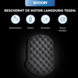 SQOON® Serviceset geschikt voor Bosch Serie 4 BGC41/BGS41 (ProAnimal, Silence, Pro/Power, Hygiene) & Siemens VSX41 (XTRM, A322) - Gelijk aan 00647753, 00577303, 12046783 - Vervangingsset met motor- en HEPA-filter voor optimale filtratie — thumbnail 2