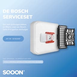 SQOON® Accessoireset geschikt voor Bosch Serie 8 In’genius – 8x G ALL Stofzuigerzakken + HEPA Uitblaasfilter + Motorfilter – Geschikt voor BGL8SIL5, BGL8X329, BGL8PRO2, BGL8PET1 en meer — thumbnail 1