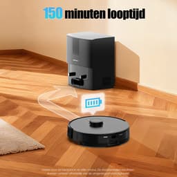 AIRROBO Q20 - Robotstofzuiger - voor nat en droog - Met dweilen en stofzuigen - Zuigkracht van 8000 Pa - AI-gestuurde laserobstakelvermijding - App-bediening - 2 jaar garantie — thumbnail 4