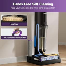 Draadloze Nat & Droog Stofzuiger – 3-In-1 Schoonmaakmachine – Stofzuiger Mop Reiniger – Zelfreinigend Systeem – 45 Min Batterijduur – Rand- En Hoekreiniging — thumbnail 5