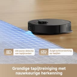 Dreame L10s Pro Gen 3 - Robotstofzuiger met Dweilfunctie - Krachtige Tapijtreiniging - Objectdetectie en vermijding - Geschikt voor huisdierharen Zwart — thumbnail 2