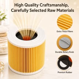 2 Cartridge Filter, WD3 Filter with 4 Mounting Screws Compatible with WD3, WD2, WD1, MV3, MV2, A, K, KNT, NT, SE and - ShopVlot — thumbnail 3