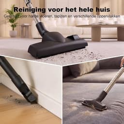 VALI® Stofzuiger Zonder Zak - Compact en Licht - Stofzuiger - Grijs - 42cm x 25cm x 33cm — thumbnail 4