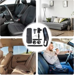 KZQ Krachtige handheld stofzuiger voor huisdierharen - USB oplaadbaar en draadloos - Compact ontwerp voor auto en thuis - Stevige materialen voor langdurig gebruik - Zwart — thumbnail 4