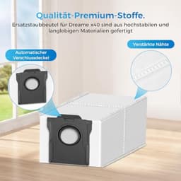 12 stofzakken 3,2L voor Dreame L10s Ultra Gen 2/Gen 3/X30/X40/X50 Ultra/L10s Pro/L40/L50/Aqua10/Matrix 10 Ultra/Mova E30 Ultra/P50/P10/E40 - PromoHome — thumbnail 4