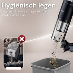 Vesora® 3-in-1 Kruimeldief - Kruimelzuiger Snoerloos - Krachtige Handstofzuiger met Opzetstukken en Steel - Ook Voor Dierenharen - Stofreiniger - Autostofzuiger - Air Duster - HEPA-filter - Draadloos - Best Verkocht - Zwart / Zilver — thumbnail 4