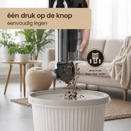 Sello! steelstofzuiger – draadloze steelstofzuiger – lichtgewicht – wasbaar HEPA filtersysteem – led lamp – 30.000 Pa zuigkracht — thumbnail 3
