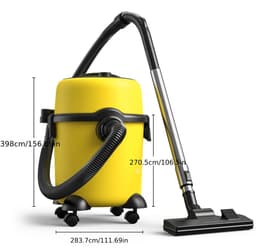 Lubluelu Industriële stofzuiger met robuuste superzuigkracht 30kPa – snoergebonden stofzuiger zonder zak voor tapijten, trappen en voertuigen – stofcapaciteit van 20 liter, stille werking bij 65 dB — thumbnail 2