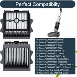 4-delige HEPA-filterset geschikt voor Tineco FLOOR ONE Stretch S6/SWITCH S6/SWITCH S6 Stretch/SWITCH S7 Stretch/S7 Stretch Steam/S7 Stretch Ultra/S9 Artist/S5 Combo/i6 Stretch/i5 Stretch/S7 Artist stofzuigers — thumbnail 2