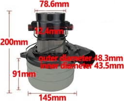 Zuigmotor - Stofvrije motor - Apparaten repareren - Laag verbruik - 100 gram - Zwart — thumbnail 3