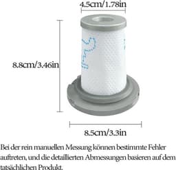 2 stuks vervangingsfilter - HEPA-filter voor Rowenta ZR009006 - geschikt voor X-Force Flex 8.60 accustofzuiger RH9611 RH9637 RH9638 RH9639 — thumbnail 4