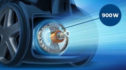 Philips Stofzuiger met Zak PowerGo FC8244/09 - 900W Motor - Lang Snoer - Alle Vloertypen - Multifunctionele Zuigmond - Grijs — thumbnail 4