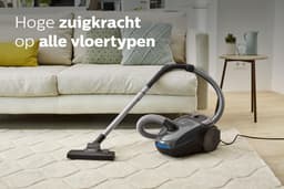 Philips Stofzuiger met Zak PowerGo FC8244/09 - 900W Motor - Lang Snoer - Alle Vloertypen - Multifunctionele Zuigmond - Grijs — thumbnail 3