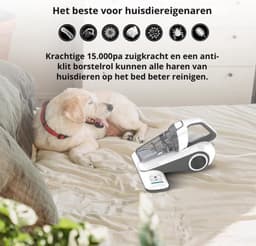 Luxe Huisstofmijt – Matras Reiniger – Mijten Verwijderaar – Draagbaar Design – Anti Huisstofmijt – Extra Krachtig – Wit — thumbnail 5