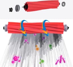 Geschikt Voor zes maanden 17 stuks reserveonderdelen set geschikt voor Roborock Q Revo stofzuiger accessoires kit: 1 hoofdborstel, 4 schoonmaakdoeken, 4 zwarte zijborstels, 2 HEPA-filters, 3 stofzuigerzakken — thumbnail 4