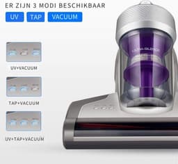 Thuys – Huisstofmijt Stofzuiger Deluxe – Matras Reiniger – Anti Huisstofmijt – HEPA Filter – 14.000PA Zuigkracht – UV Licht – 700W – Grijs — thumbnail 2