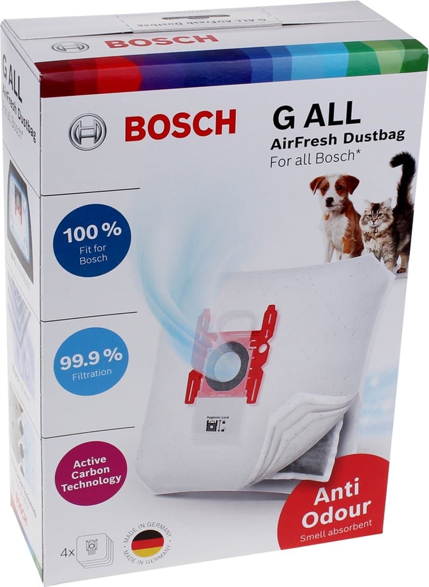BOSCH - Sac pour aspirateur anti odeur 4pcs - 17002915 — afbeelding 1