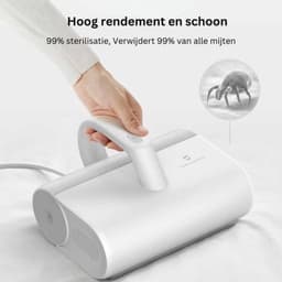 Huisstofmijt Stofzuiger – Matras Reiniger – Mijten Verwijderaar – Mijtenzuiger – Draagbaar – Krachtig & Effectief – Wit — thumbnail 5