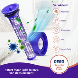 DEGG® - Pre + Post Filter - Geschikt voor Dyson V7 & V8 - Animal Absolute - Voorfilter + Achterfilter (Motor) - Onderdelen - Hepa Filter - Duurzaam - COMBIDEAL — thumbnail 2