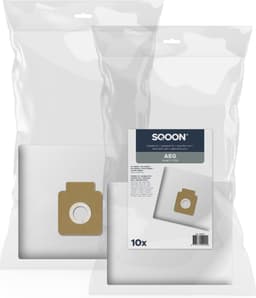 SQOON® Stofzuigerzakken 10 x Geschikt voor AEG GR.51 Smart 4 Serie - Vervangt GR51S / 9001667402 - High Filtration — thumbnail 1