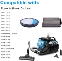 Set HEPA Filter Voor Rowenta Compact Power Cyclonic Stofzuiger - Anti-Allergie Stofzuigerfilter — thumbnail 5