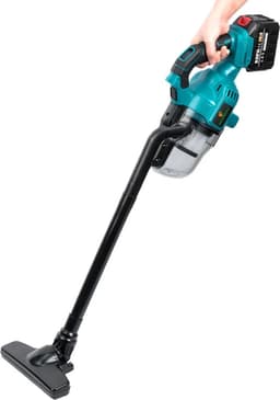 Vevor Draadloze handheld elektrische stofzuiger - Met 2 Batterijen - handstofzuiger - Kruimeldief snoerloos - Kruimelzuigers - 1000W - 18V - 0.7L - Blauw — thumbnail 3