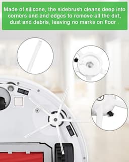 Reserveonderdelen, accessoires, geschikt voor Roborock Q7/Q7+/Q7 Max/Q7 Max+ stofzuiger, 2 hoofdborstels, 4 schoonmaakdoeken, 4 HEPA-filters, 7 zijborstels, 1 borstelreinigingsgereedschap, — thumbnail 5
