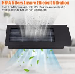 17 stuks vervangende accessoires set geschikt voor Ecovacs Deebot X2 / X2 Omni / X2 Pro / DEX86 stofzuiger reserveonderdelen, 1 hoofdborstel, 4 zijborstels, 4 hepa-filters, 4 stofzakken, 4 dweildoeken — thumbnail 4