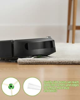 reserveonderdelen geschikt voor iRobot Roombai7 i7+ i3 i3+ i4 i4+ i8 i8+ E5 E6 serie, inclusief 3 sets rubberen borstels, 10 hoogwaardige filters en 10 zijborstels. — thumbnail 2