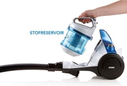 DOMO DO7286S Stofzakloze stofzuiger - 1,5 L - 700 W - wit/blauw — thumbnail 4