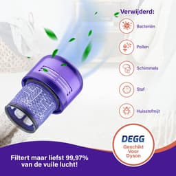 DEGG® - Hepa Filter Geschikt voor Dyson V11 & V15 - Wasbaar - Vervangt Dyson V11 & V15 Filter - Onderdelen - Duurzaam - Premium Kwaliteit - 2 STUK(S) CONTROLEER UW MODEL ! — thumbnail 2