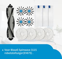 Replacements® Onderdelen geschikt voor Bissell Spinwave -EV675 - 2601N - Cleanview 2908 - Robot 2931N - 12-delig — thumbnail 1