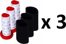 3 x Filters vervanging geschikt voor Bosch stofzuiger FLEXXO SERIE 4 — thumbnail 1